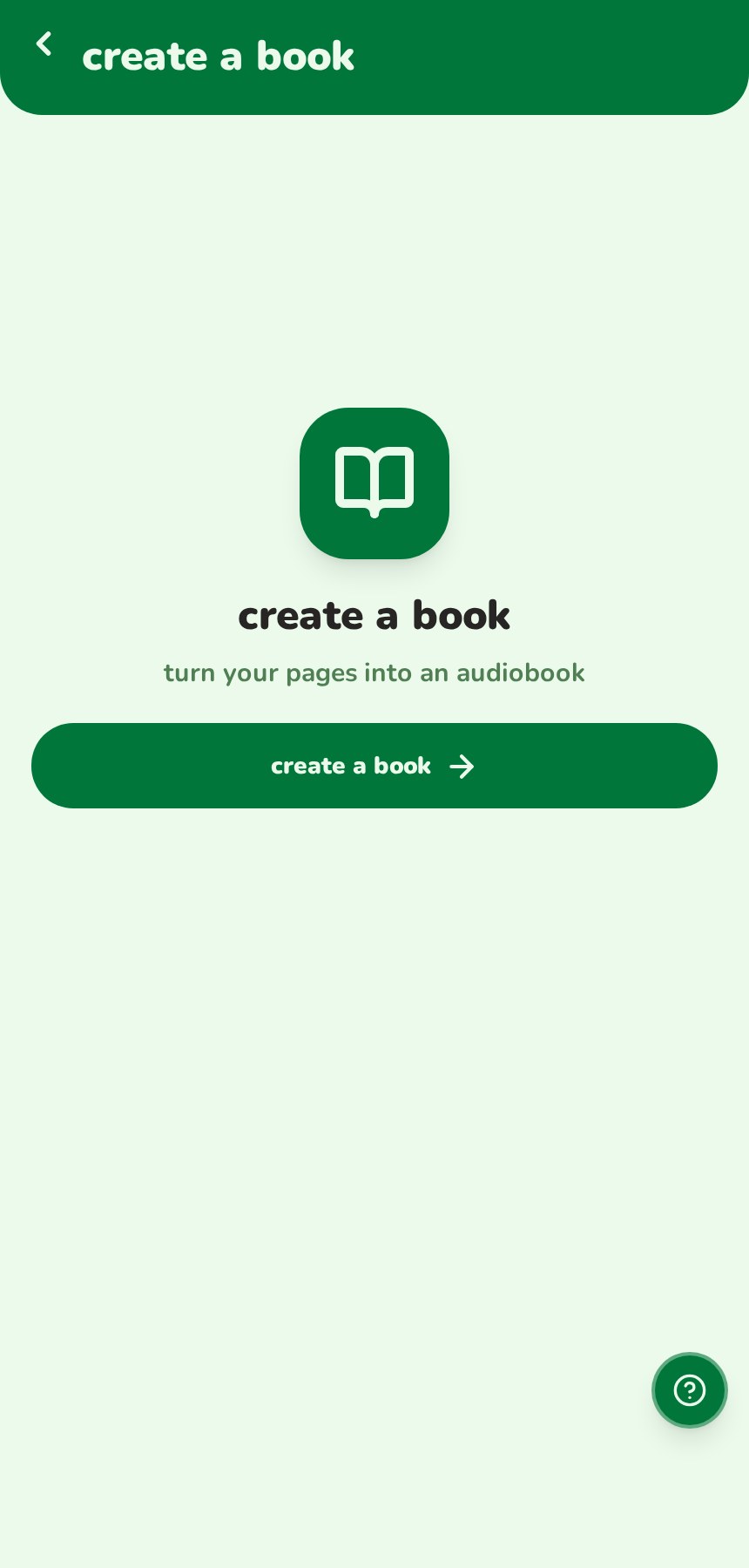 Wobble book scanning screen